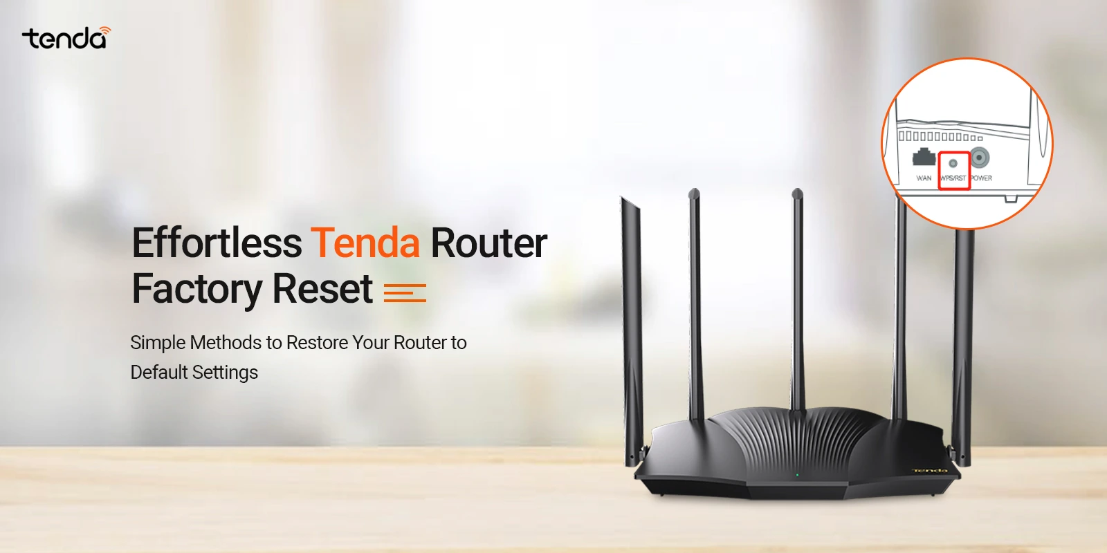 Factory Reset Tenda Router