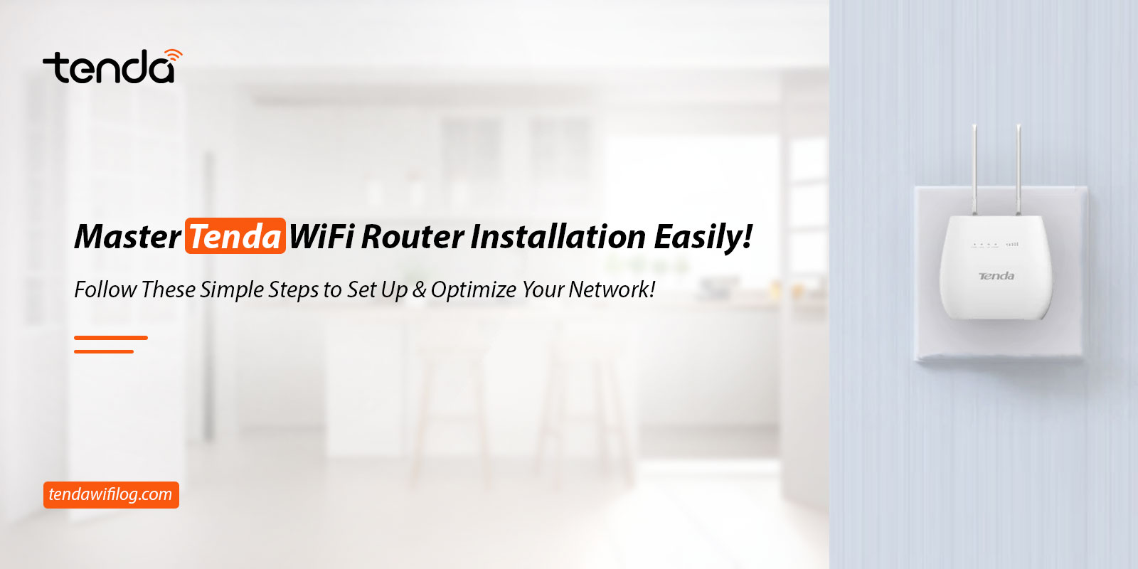 tenda router extender installation